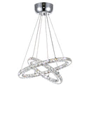 5080P24ST-2R Ring LED Chandelier With Chrome Finish