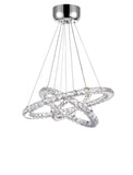 5080P32ST-3R Ring LED Chandelier With Chrome Finish