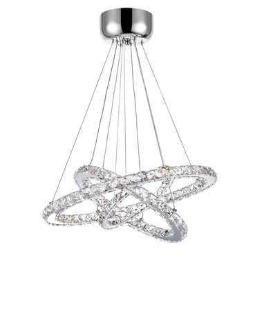 5080P32ST-3R Ring LED Chandelier With Chrome Finish