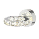 5080W7ST Ring LED Wall Sconce With Chrome Finish