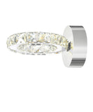 5080W7ST Ring LED Wall Sconce With Chrome Finish