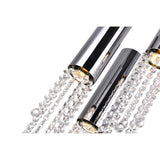 5081P10C-R Extended 3 Light Down Mini Pendant With Chrome Finish