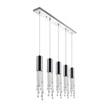 5081P40C-RC Extended 5 Light Multi Light Pendant With Chrome Finish