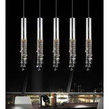 5081P40C-RC Extended 5 Light Multi Light Pendant With Chrome Finish