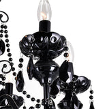 5095P16B-3 Keen 3 Light Up Chandelier With Black Finish