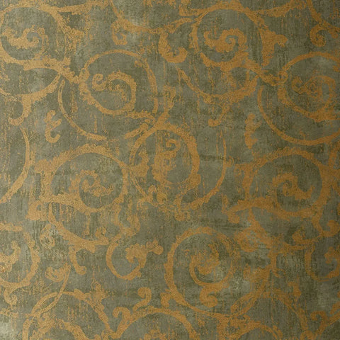 528172 Bernini Scroll Mist Wallpaper