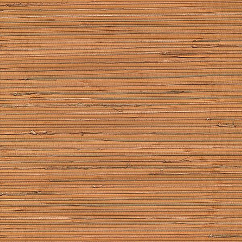 53-65424 Honoka Peach Grasscloth Wallpaper