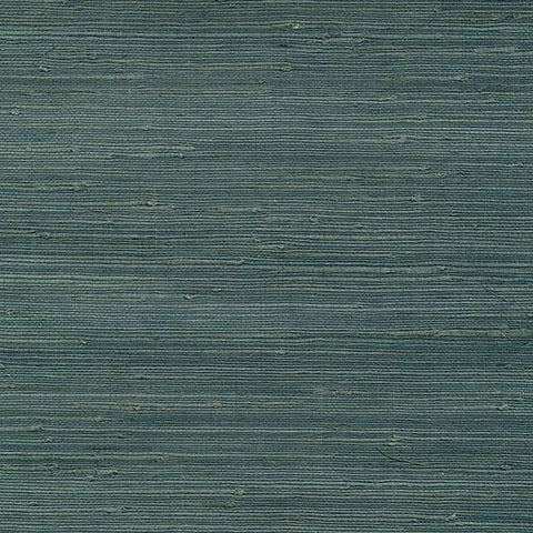 53-65432 Jurou Teal Grasscloth Wallpaper