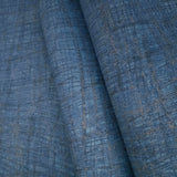 53110 Navy blue teal bronze faux fabric texture abstract cross hatched lines wallpaper
