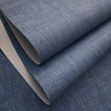 53110 Navy blue teal bronze faux fabric texture abstract cross hatched lines wallpaper
