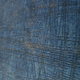 53110 Navy blue teal bronze faux fabric texture abstract cross hatched lines wallpaper
