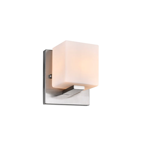 5442W6SN Cristini 1 Light Bathroom Sconce With Satin Nickel Finish