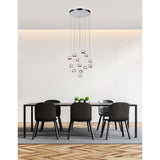 5444P24C-R Perrier 13 Light Multi Light Pendant With Chrome Finish