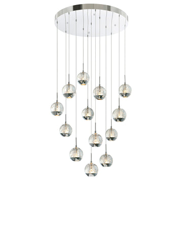 5444P24C-R Perrier 13 Light Multi Light Pendant With Chrome Finish