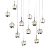 5444P34C-O Perrier 12 Light Multi Light Pendant With Chrome Finish