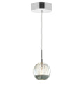 5444P5C-R Perrier 1 Light Down Mini Pendant With Chrome Finish