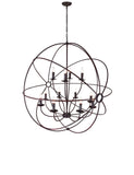 5464P40DB-12 Arza 12 Light Up Chandelier With Brown Finish