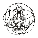 5465P36DB-9 Campechia 9 Light Up Chandelier With Brown Finish