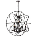 5465P42DB-12 Campechia 12 Light Up Chandelier With Brown Finish