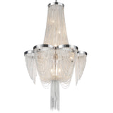 5480P14C Taylor 7 Light Down Chandelier With Chrome Finish