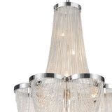 5480P14C Taylor 7 Light Down Chandelier With Chrome Finish