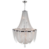 5480P22C Taylor 10 Light Down Chandelier With Chrome Finish