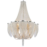 5480P34C Taylor 18 Light Down Chandelier With Chrome Finish