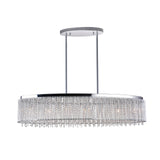 5535P46C-O Claire 7 Light Drum Shade Chandelier With Chrome Finish