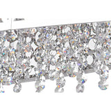 5536P46ST-O Bubbles 16 Light Drum Shade Chandelier With Chrome Finish