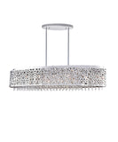 5536P46ST-O Bubbles 16 Light Drum Shade Chandelier With Chrome Finish