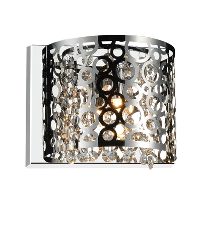 5536W9ST-R-1 Bubbles 1 Light Bathroom Sconce With Chrome Finish