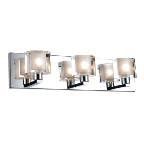 5540W19C-601 Tina 3 Light Wall Sconce With Chrome Finish