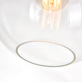 5553P10-Clear Glass 1 Light Down Mini Pendant With Clear Finish