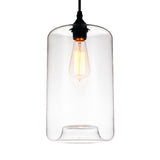 5553P7-Clear Glass 1 Light Down Mini Pendant With Clear Finish