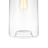 5553P7-Clear Glass 1 Light Down Mini Pendant With Clear Finish