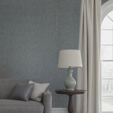 55564 Taupe gray silver metallic embossed faux cracked stria plaster texture Wallpaper
