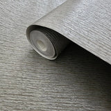 55564 Taupe gray silver metallic embossed faux cracked stria plaster texture Wallpaper
