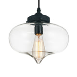 5570P11 - Clear Glass 1 Light Down Mini Pendant With Clear Finish