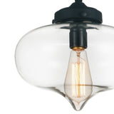 5570P11 - Clear Glass 1 Light Down Mini Pendant With Clear Finish