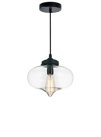 5570P11 - Clear Glass 1 Light Down Mini Pendant With Clear Finish