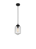 5570P7C - Clear Glass 1 Light Down Mini Pendant With Clear Finish