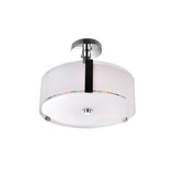 5571P14C-R Lucie 3 Light Drum Shade Chandelier With Chrome Finish