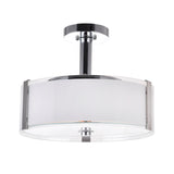 5571P17C-R Lucie 4 Light Drum Shade Chandelier With Chrome Finish