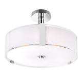 5571P21C-R Lucie 5 Light Drum Shade Chandelier With Chrome Finish