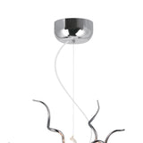 5573P23C-R Twist 15 Light Chandelier With Chrome Finish