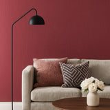55983 Modern burgundy Red Faux fabric lines textured plain contemporary wallpaper roll
