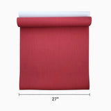 55983 Modern burgundy Red Faux fabric lines textured plain contemporary wallpaper roll
