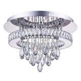 5613C20ST-R Veil LED Flush Mount With Chrome Finish