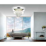 5613C20ST-R Veil LED Flush Mount With Chrome Finish