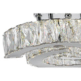 5614C11ST Vienna LED Flush Mount With Chrome Finish